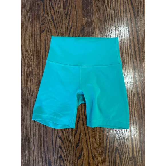Lululemon Wunder Train High-Rise Short 6" Teal Lagoon - Picture 3 of 6